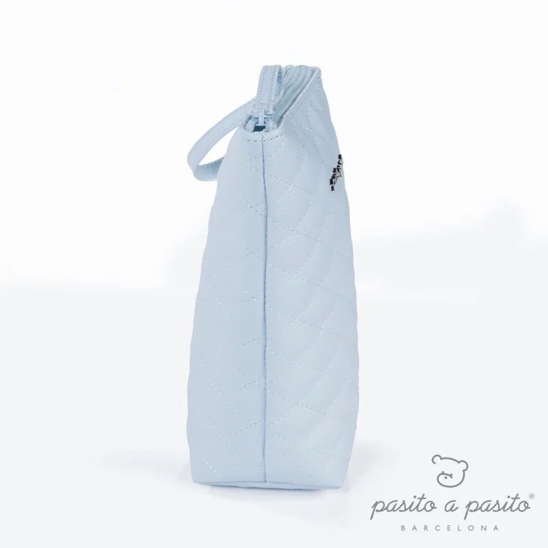 PORTE BIBERON INES MATELASSE BLEU PORTE BIBERON INES MATELASSE BLEU