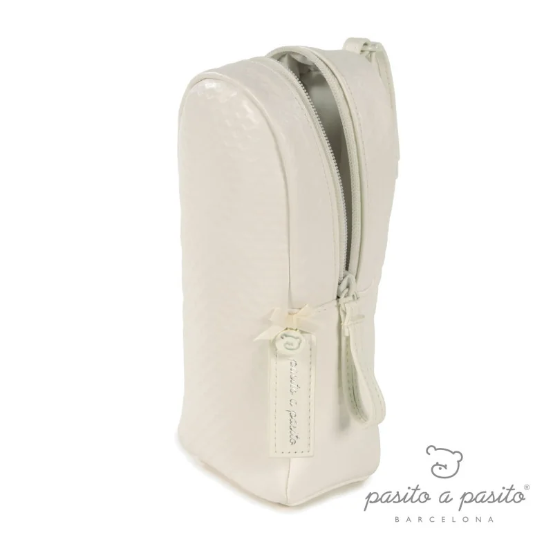 Cotton bottle holder white Pasito a Pasito