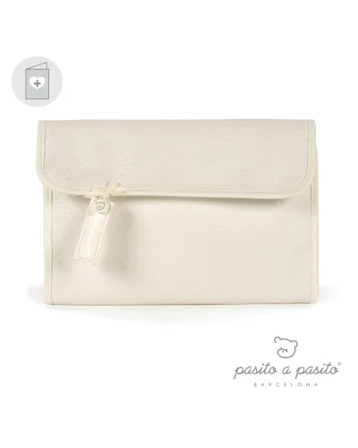 Cotton health record book cover white Pasito a Pasito