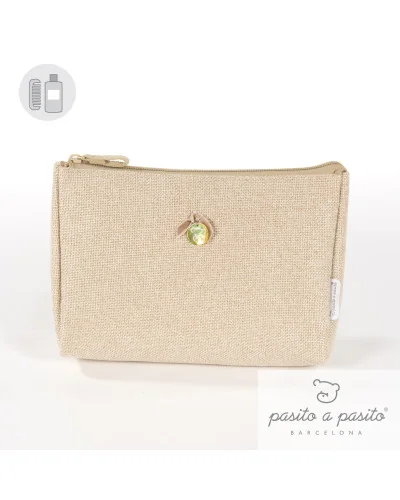 Sweet Tweed toiletry bag beige Pasito a Pasito