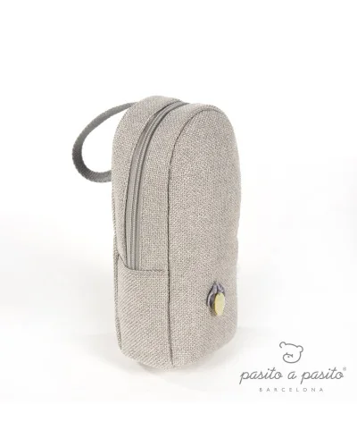Sweet Tweed bottle holder grey Pasito a Pasito