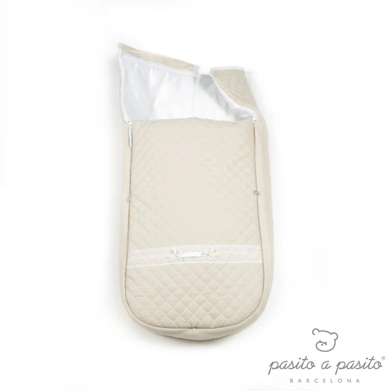 Oxford harness-compatible bunting bag Beige Pasito a Pasito