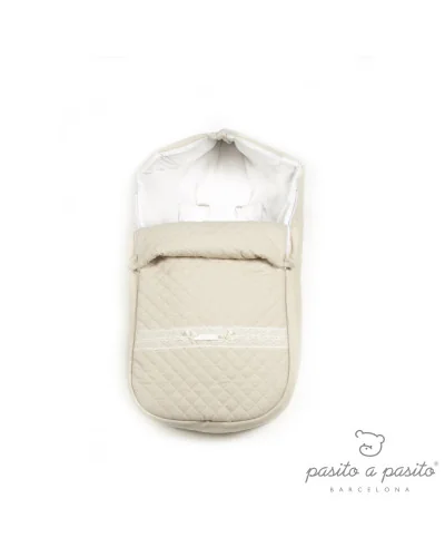 Oxford harness-compatible bunting bag Beige Pasito a Pasito