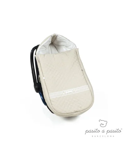 Oxford harness-compatible bunting bag Beige Pasito a Pasito