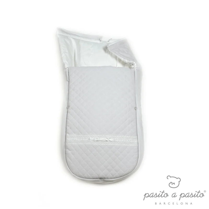 Oxford harness-compatible bunting bag Grey Pasito a Pasito Oxford harness-compatible bunting bag Grey Pasito a Pasito