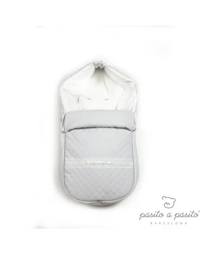 Oxford harness-compatible bunting bag Grey Pasito a Pasito