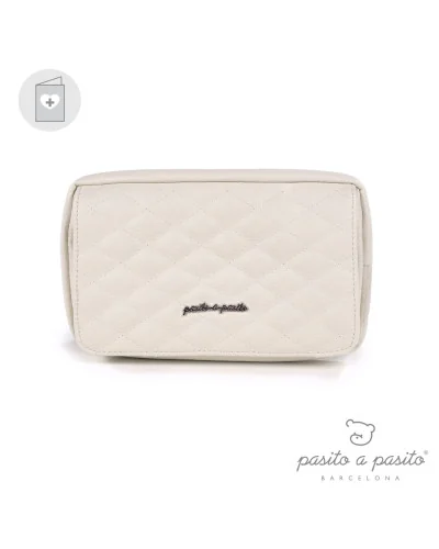 Housse à lingettes matelassée Ines beige Pasito a Pasito
