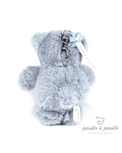 Porte-clés peluche ourson Inès bleu Pasito a Pasito