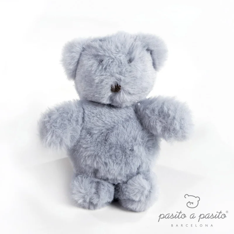 Llavero de peluche osito Inès azul Pasito a Pasito