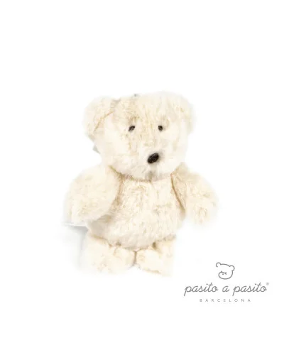 Llavero de peluche osito Ines beige Pasito a Pasito