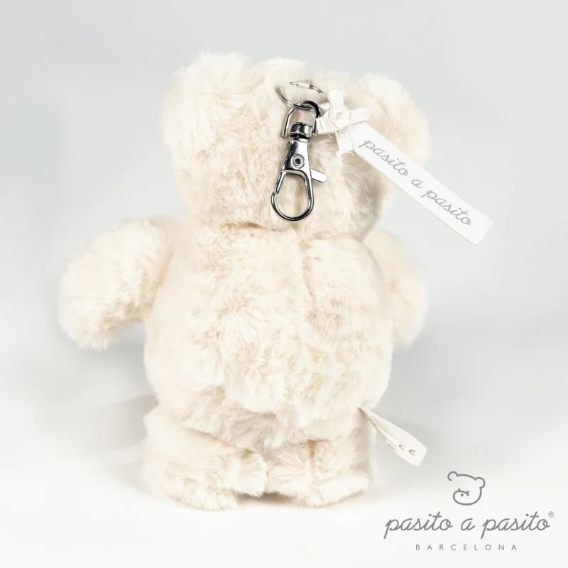 Ines teddy bear plush keyring beige Pasito a Pasito