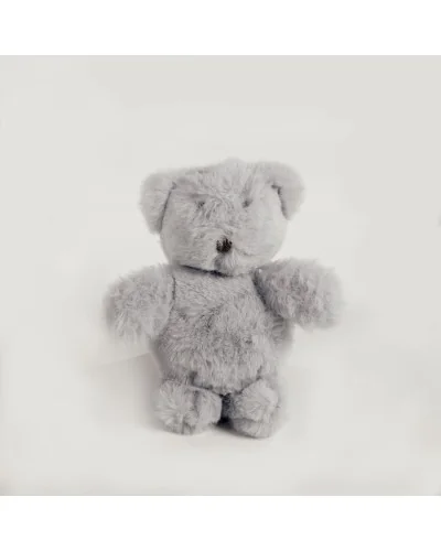 Llavero de peluche osito Ines gris Pasito a Pasito
