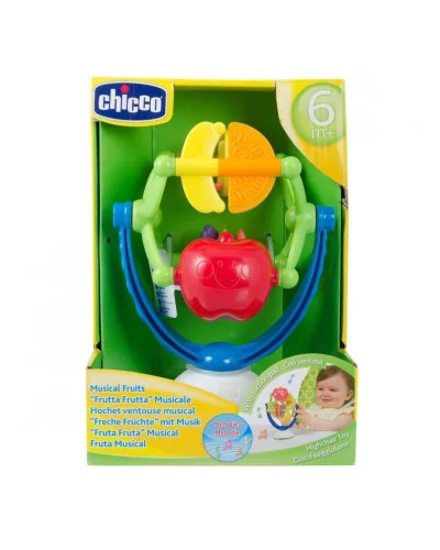 Fruits musical suction rattle from 6 months Chicco