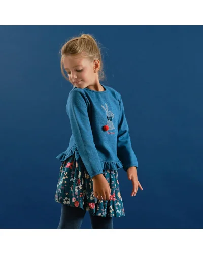 Girls' skirt and tights Omega green Tutto Piccolo