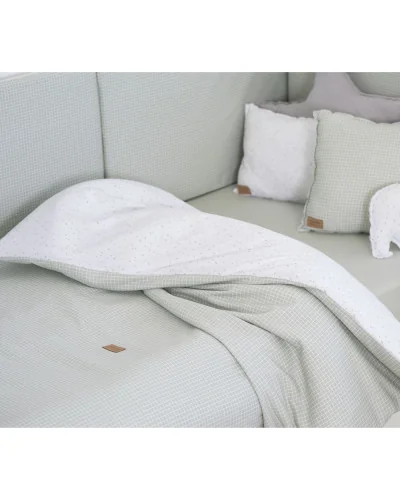 Artic Dream duvet cover Aqua Green 100 x 135 cm BonjourBébé Premium