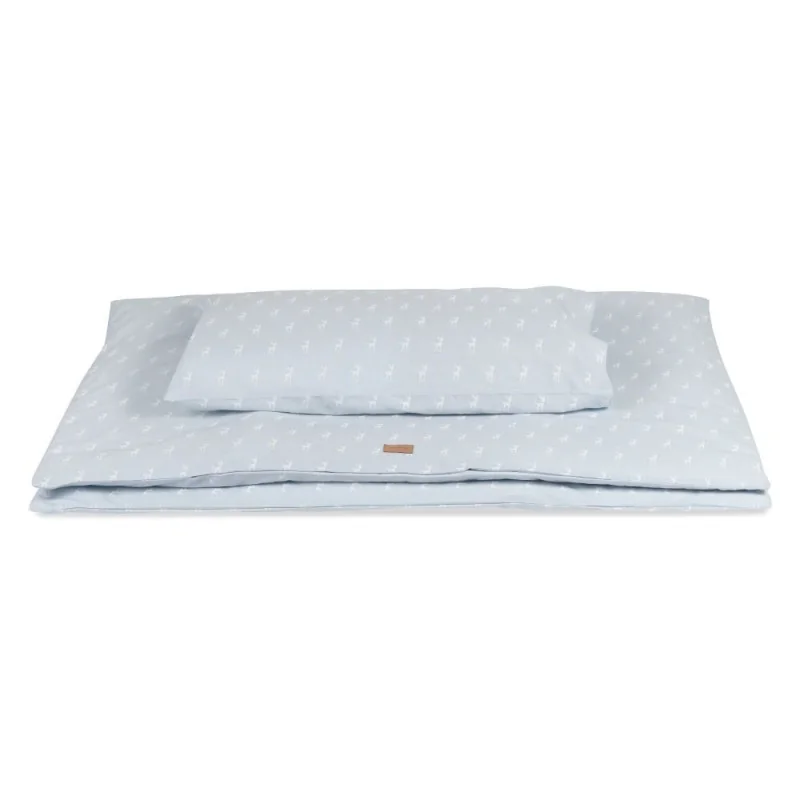 Deer 2-piece bedding set Blue 100x135 cotton BonjourBébé Premium Deer 2-piece bedding set Blue 100x135 cotton BonjourBébé Premium