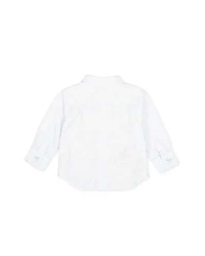 Camisa de manga larga blanca de niño Tutto Piccolo