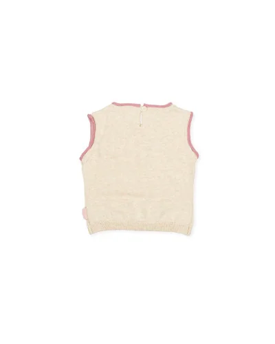 Gilet en tricot sans manches fille Tutto Piccolo