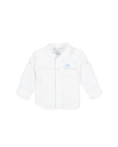 Camisa de manga larga blanca de niño Tutto Piccolo