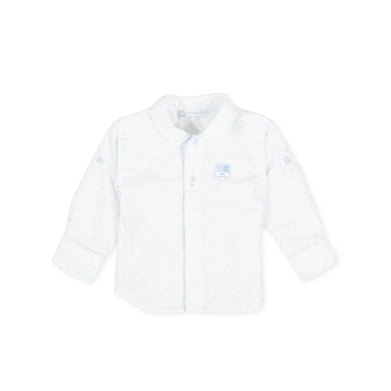 Boys' long-sleeved shirt white Tutto Piccolo