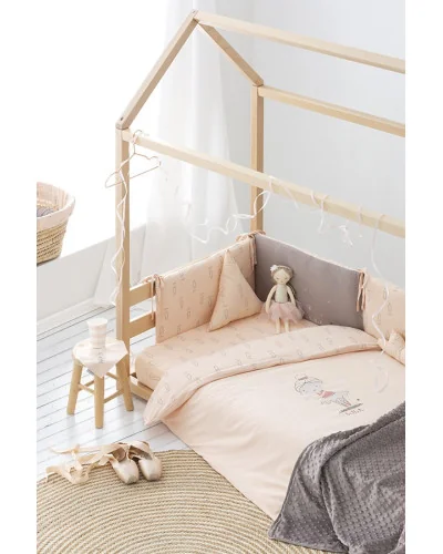 Ensemble de draps 3P BALLET Rose 60X120 003 Bimbidreams