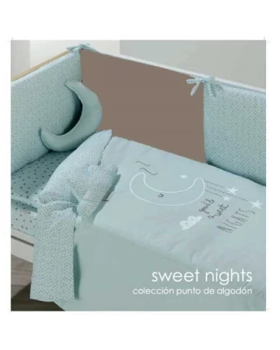 Sweet Night cot bumper Mint 60/70/80 Bimbidreams