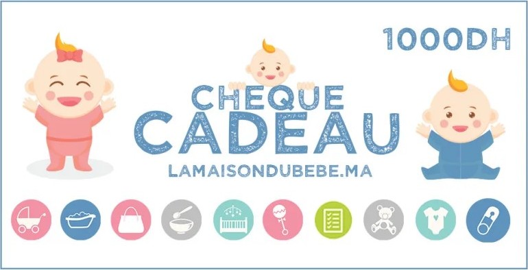Chèque cadeau La Maison du Bébé de 1 000 DH