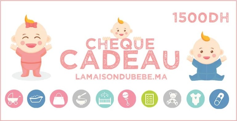 Chèque cadeau La Maison du Bébé de 1 500 DH