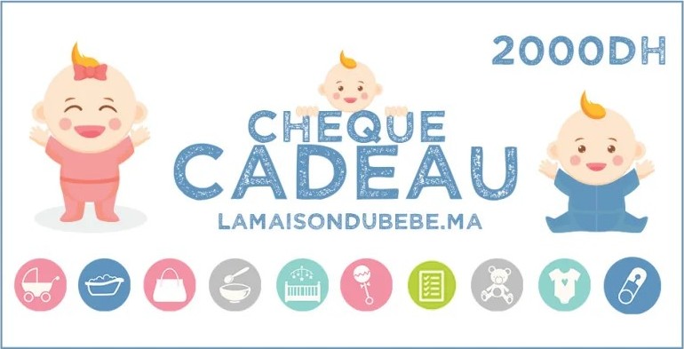 Chèque cadeau La Maison du Bébé de 2 000 DH